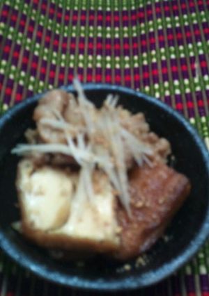 厚揚げと豚バラオイスターソース煮-レシピのメイン写真