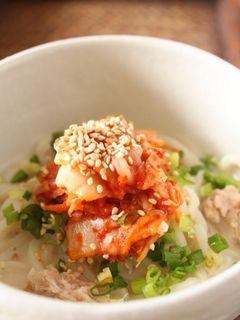 九陽deこく旨豆乳キムチうどん-レシピのメイン写真