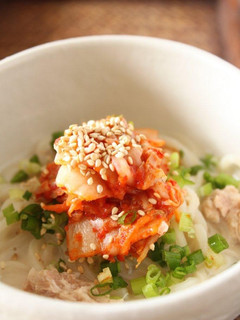 九陽deこく旨豆乳キムチうどん-レシピのメイン写真