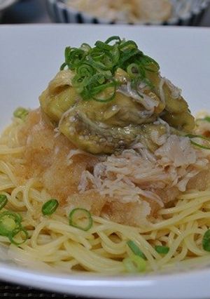 ナスと帆立のピリッとおろしパスタ-レシピのメイン写真