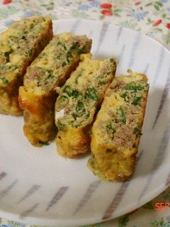 お弁当に!塩そぼろとしその卵焼き-レシピのメイン写真
