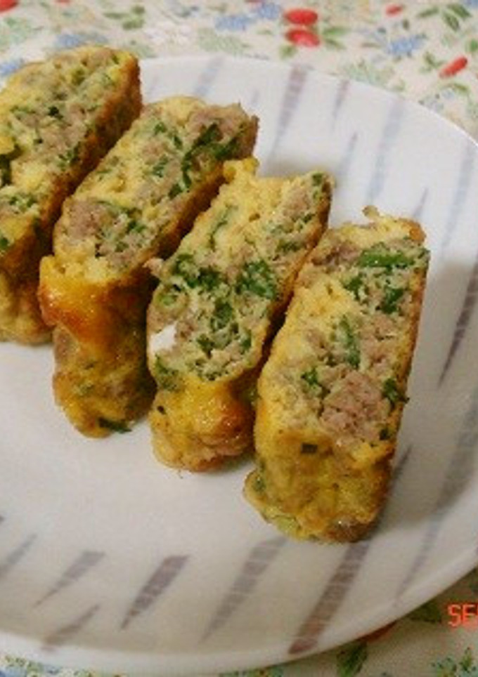 お弁当に！塩そぼろとしその卵焼き-レシピのメイン写真