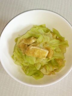 キャベツ×油揚げ 煮びたし-レシピのメイン写真