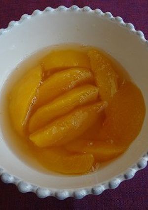 果汁のみの水分でネクタリンのコンポート-レシピのメイン写真