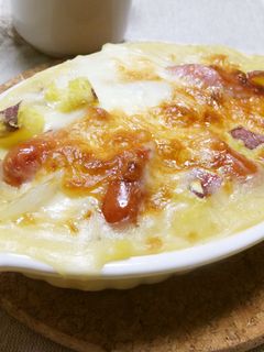さつまいもとウインナーのグラタン-レシピのメイン写真