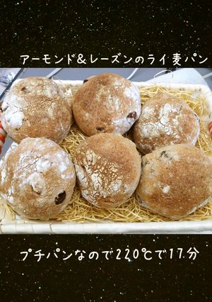アーモンド&レーズンのライ麦パン-レシピのメイン写真