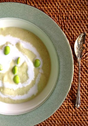 九陽　枝豆の豆乳の冷たいポタージュ♬-レシピのメイン写真