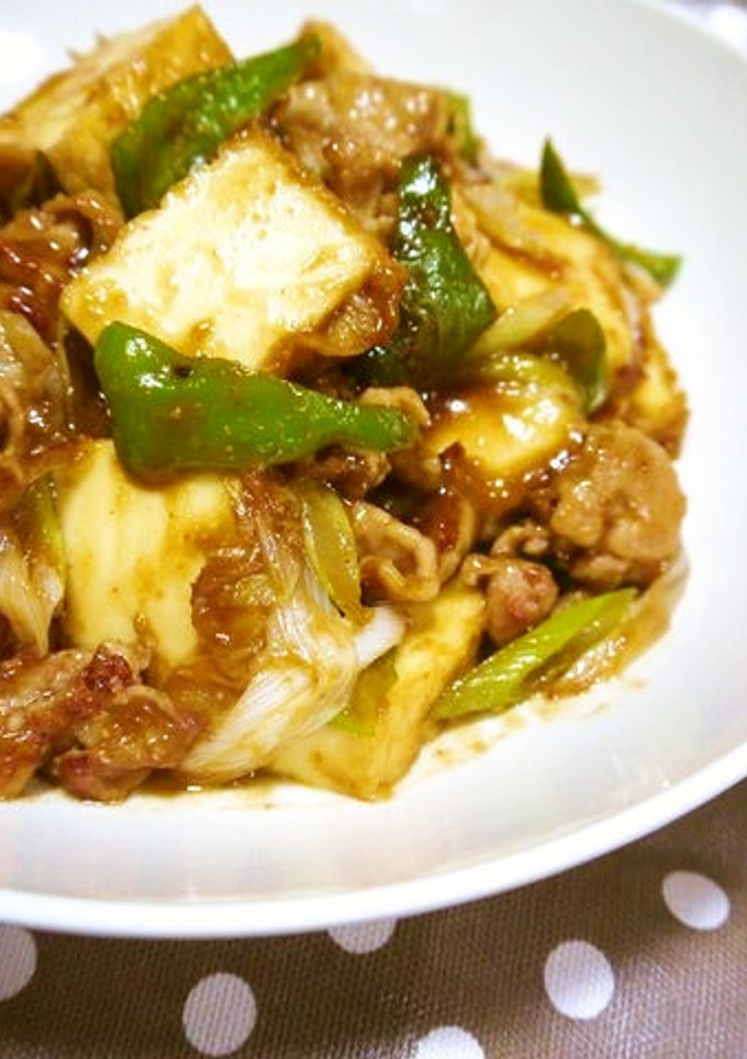 厚揚げと豚肉の味噌炒め-レシピのメイン写真