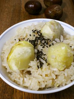 栗ご飯★うるち米ともち米・醤油麹で★-レシピのメイン写真