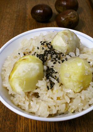 栗ご飯★うるち米ともち米・醤油麹で★-レシピのメイン写真