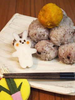 十六穀ごはんde十五夜おだんごおにぎり♪-レシピのメイン写真