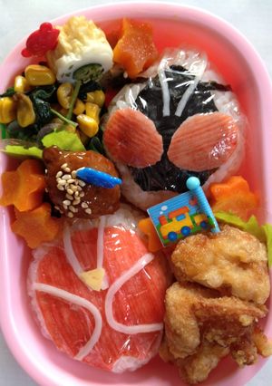 簡単遠足キャラ弁☆仮面ライダーウィザード-レシピのメイン写真