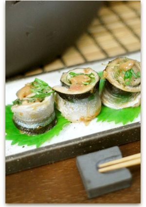秋刀魚の梅しそ巻き(スチームロースター）-レシピのメイン写真