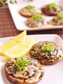 塩昆布チーズの焼きしいたけ-レシピのメイン写真