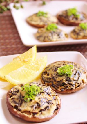 塩昆布チーズの焼きしいたけ-レシピのメイン写真