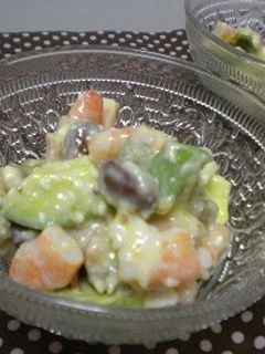 エビとアボカドと豆のサラダ-レシピのメイン写真