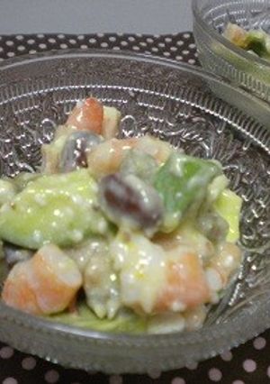 エビとアボカドと豆のサラダ-レシピのメイン写真