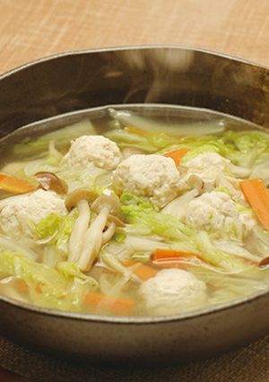 白菜と鶏団子のスープ-レシピのメイン写真