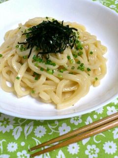 レンジで簡単ランチ*柚子胡椒バターうどん-レシピのメイン写真