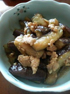茄子のそぼろ炒め煮-レシピのメイン写真