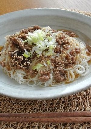 簡単！！そぼろあんかけ素麺(*^_^*)-レシピのメイン写真