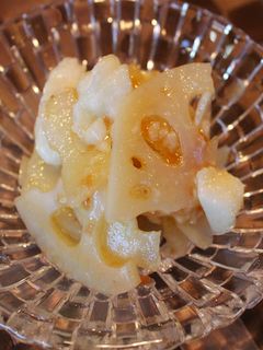 レンコンと長芋の梅ドレッシング和え-レシピのメイン写真