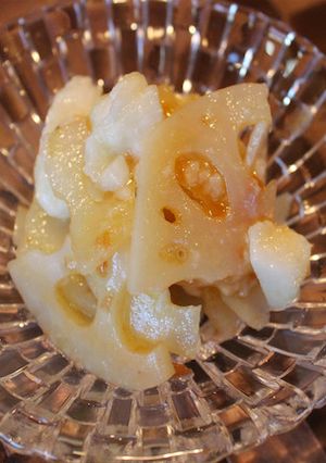 レンコンと長芋の梅ドレッシング和え-レシピのメイン写真