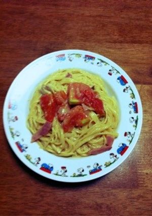 簡単牛乳でクリームパスタ-レシピのメイン写真