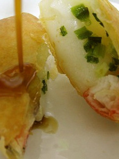 ポン酢でおいしーかにかまと餅の春巻き-レシピのメイン写真