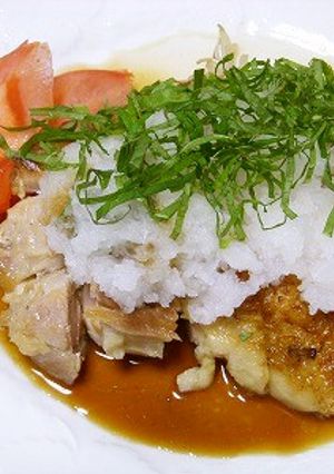 おろしポン酢でおいしい鶏モモ肉焼くだけ-レシピのメイン写真