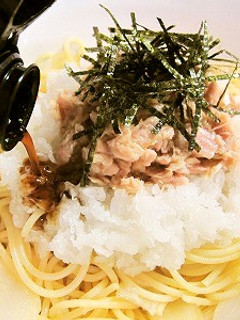 ポン酢で決まり!新玉ねぎツナおろしパスタ-レシピのメイン写真