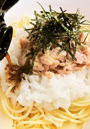 ポン酢で決まり！新玉ねぎツナおろしパスタ-レシピのメイン写真