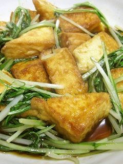 厚揚げ&水菜のポン酢浸し-レシピのメイン写真