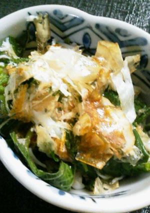 モロヘイヤとしらすのピリ辛ラー油和え-レシピのメイン写真