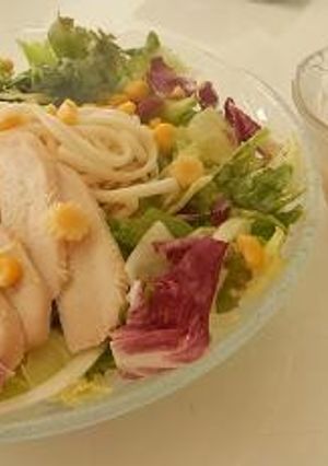彩りサラダうどん-レシピのメイン写真
