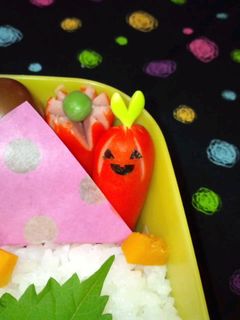 ハロウィンお弁当☆赤ウインナーオランタン-レシピのメイン写真