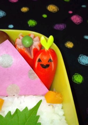 ハロウィンお弁当☆赤ウインナーオランタン-レシピのメイン写真