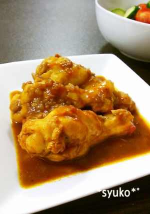 すき家の新カレーで手羽元のカレー煮*゜-レシピのメイン写真