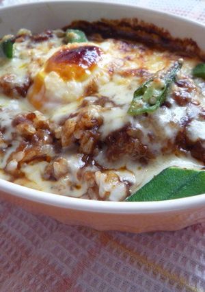 カレールーで、簡単オクラの焼きカレー-レシピのメイン写真