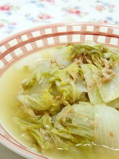 塩麹で簡単!白菜とツナの蒸し煮!-レシピのメイン写真