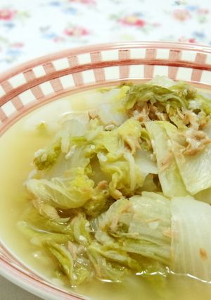 塩麹で簡単!白菜とツナの蒸し煮!-レシピのメイン写真