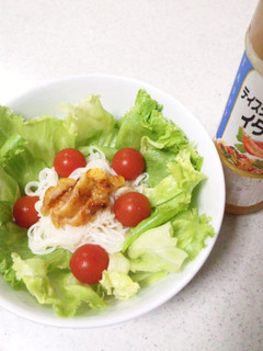 カリカリ鶏皮のそうめんサラダ-レシピのメイン写真