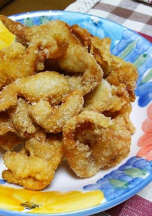 カリカリの鶏皮揚げ~(⌒‐⌒)-レシピのメイン写真