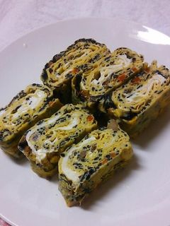 ひじき入りの厚焼き玉子~(⌒‐⌒)-レシピのメイン写真