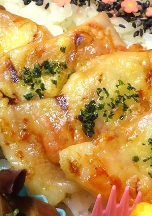 お弁当に～♪豚肉のチーズ焼き(ピザ風)-レシピのメイン写真
