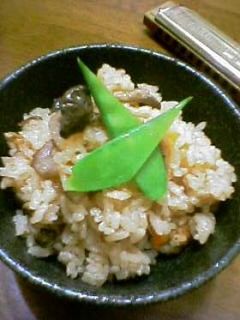 レンコン炊き込みご飯。-レシピのメイン写真