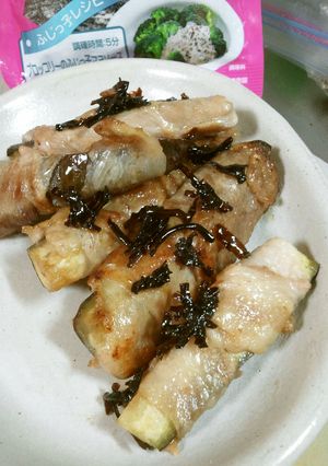 茄子の豚肉まき-レシピのメイン写真