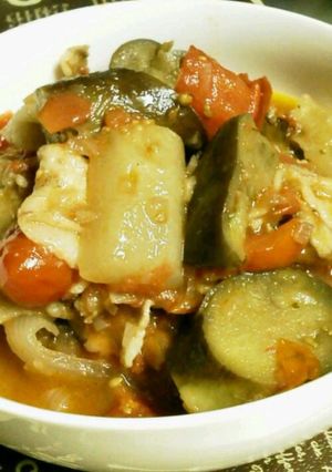 夕顔とナスのトマト煮-レシピのメイン写真