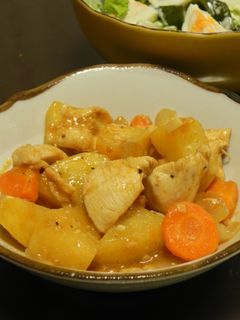 たまには良いかな鶏胸と男爵のカレー炒め-レシピのメイン写真