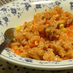 รูปของ 残ったから揚げ大活躍！チキンライス